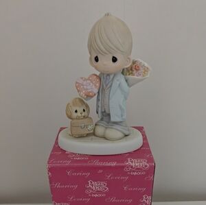 Precious Moments Figurine with Dog
